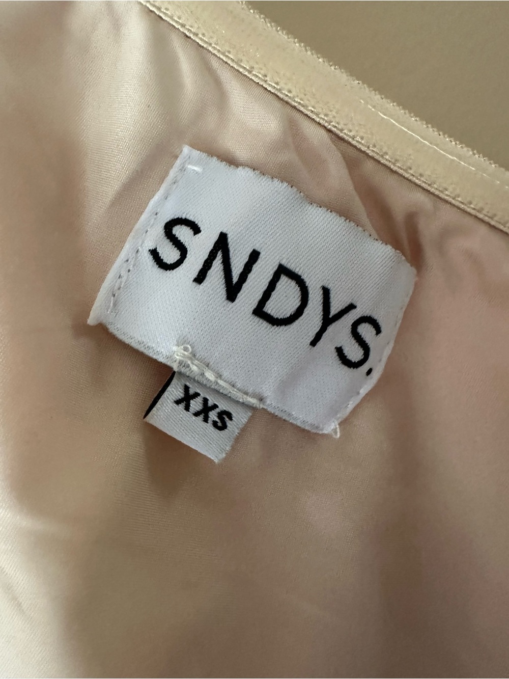 Sndys Angel Strapless Pink & White Swirl Maxi Dress, Sz XXS - Picture 6 of 6